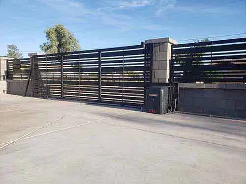 Scottsdale az automatic gate opener installation and service repair safari garage door and gate safari garage door and gate Professional automatic gate opener system installation for a residential driveway in Phoenix Arizona