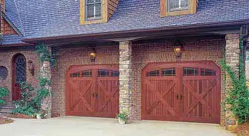 Cedar wood garage door installation in arizona safari garage door and gate safari garage door and gate Custom cedar wood garage door installed on home in Maricopa County Arizona