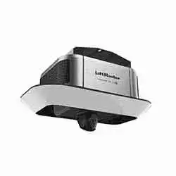 LiftMaster L heavy duty chain drive garage door opener with battery backup installed in a Chandler Arizona garage
