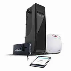LiftMaster wall mount jackshaft garage door opener installed in a Phoenix AZ home garage for quiet and space saving operation